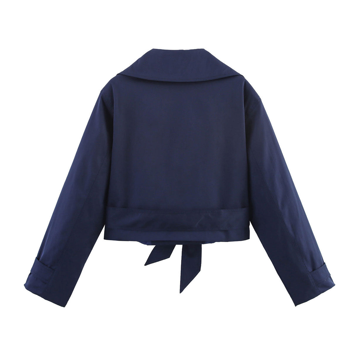ZEPHYRA - Cropped Trenchjacke mit Gürtel